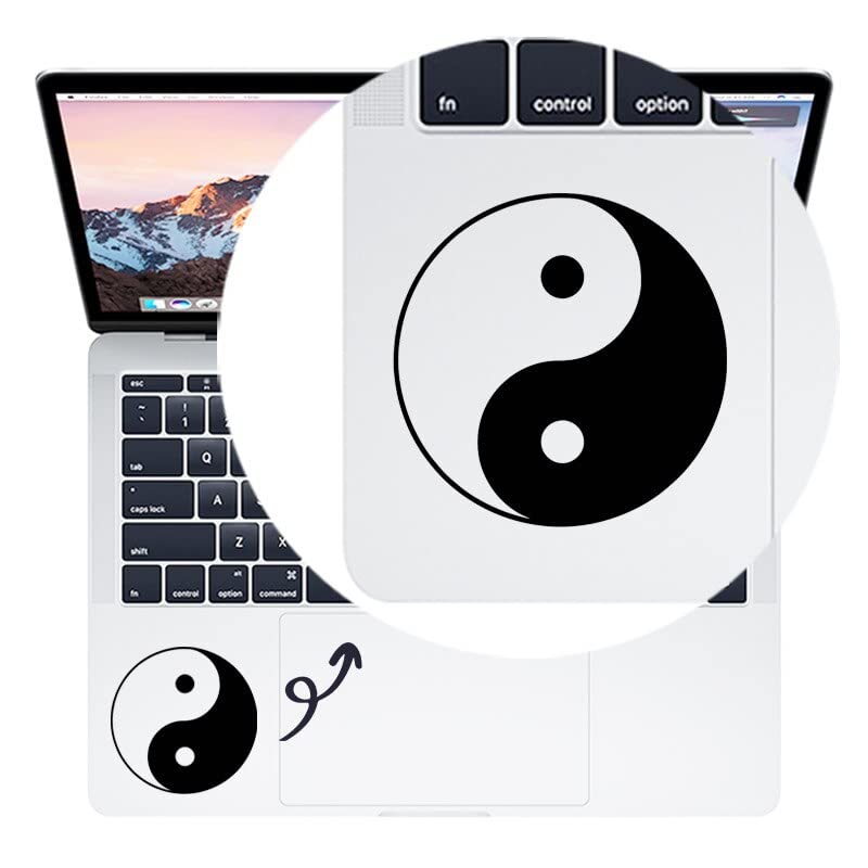 GADGETS WRAP Vinyl Decal Sticker Yin Yang Symbol Trackpad Decal Laptop Sticker for MacBook Pro 16" Air Retina 11 12 13 14 15 inch Mac Book Notebook (Item Finish Size : 6cm x 6cm) (B0BRMQ5DCV) Amazon Price History, Amazon Price Tracker