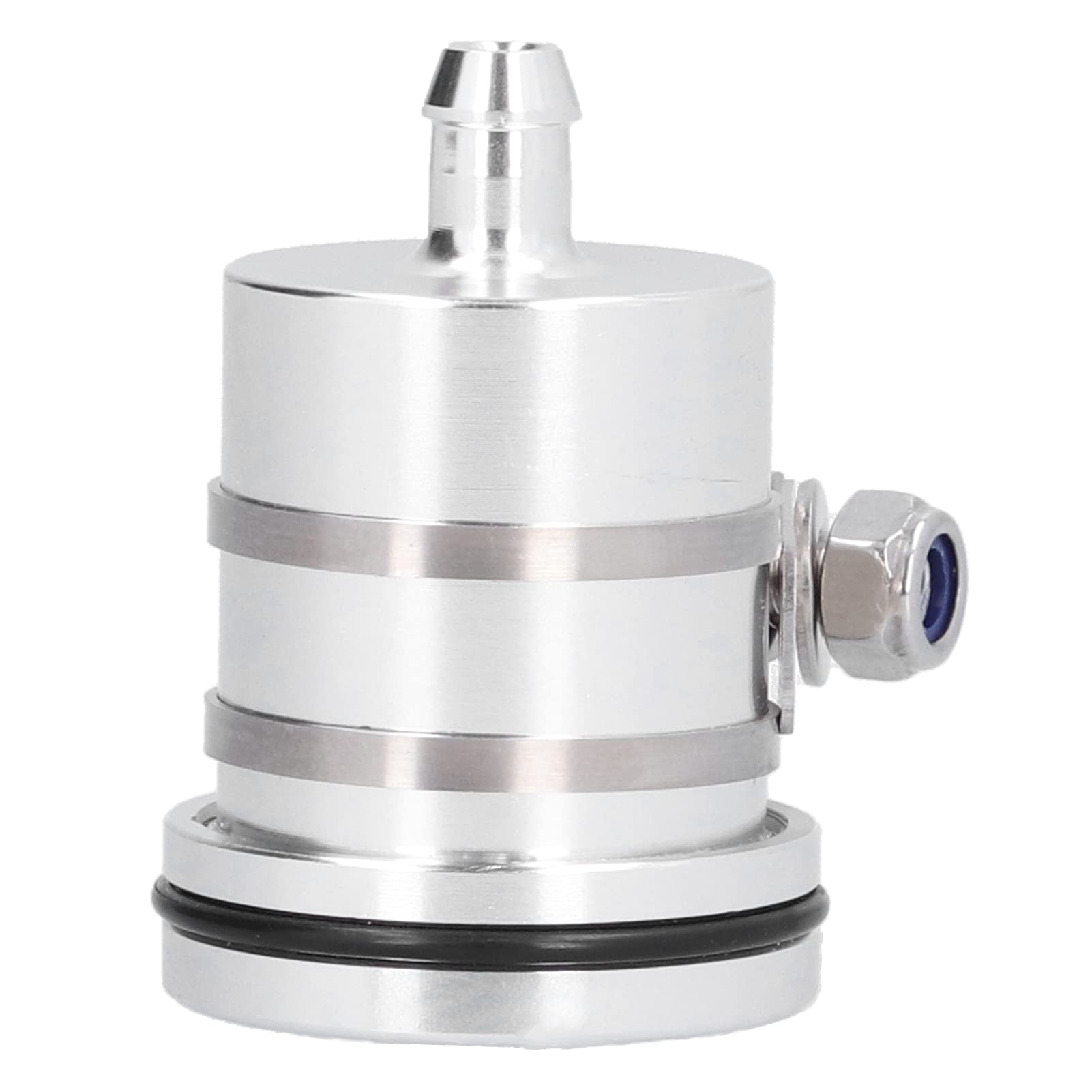 Ausla Réservoir de Liquide de Frein de Moto, Aluminium CNC, Conception étanche, Facile à Installer avec Ajustement Universel pour GSXR600/750 GSXR1000 (B (argent))