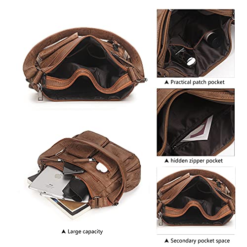 Bolso Hobo Crossbody para Mujer de Cuero PU miniatura 5