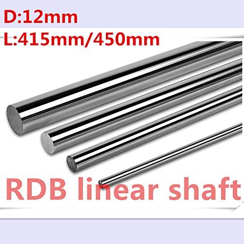 2Pcs 12mm X 450mm Linear Rail Rod Shaft Case Hardened