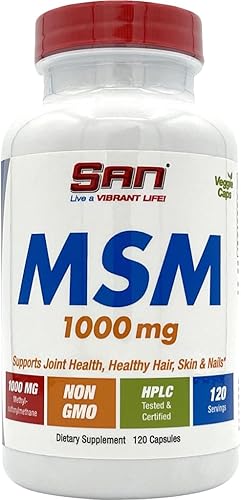 SAN MSM, 1000 mg, 120 cápsulas