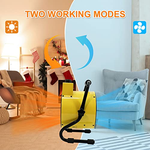 Toningio Electric Greenhouse Heater-Space Heaters For Outdoor Use With Digital Thermostat, 1500W Portable Garage Heater For Grow Tent, Camping, Indoor, Overheat Protection & Fast Heating, Patio Heater #TOP4