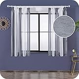 EINZIGARTIGES DESIGN: Erhältlich in kräftigen Farbnuancen, unsere transparenten Vorhänge verleihen Ihrem Wohnraum sofort einen Hauch von Eleganz, perfekt gardinen für Kinderzimmer Schlafzimmer, Wohnzimmer und Esszimmer.