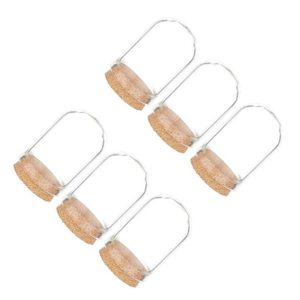 Display Bell Jar 10pcs Glass Jars Bottles Dome Cloche Covers, Decoration with Cork Stoppers for Party Favors(22 * 32.5MM)