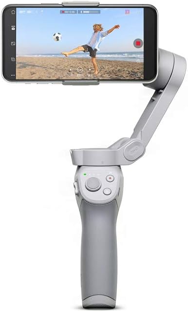 DJI OM 4  3-Axis Smartphone Gimbal, Magnetic Design, Portable and Foldable, DynamicZoom, CloneMe, Timelapse, Gesture Control, Spin Mode, Story Mode, Slow Motion, Panorama