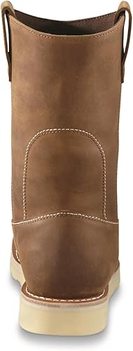 Miniatura 6 de Guide Gear Botas de trabajo Wellington de cuña de 10 pulgadas para hombre, media alta, zapatos de cuero, forro que absorbe la humedad