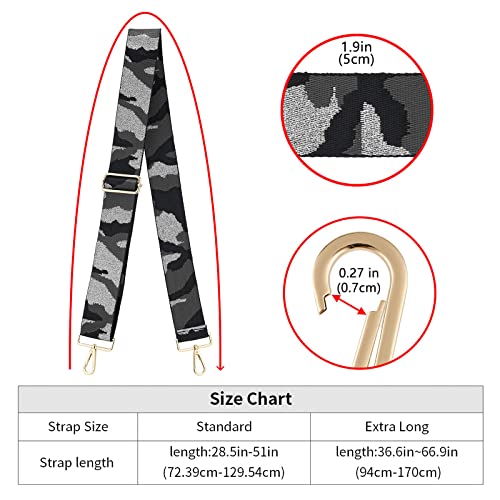 Image of ZOOEASS Wide Shoulder Strap Adjustable Replacement Belt Crossbody Canvas Bag Handbag