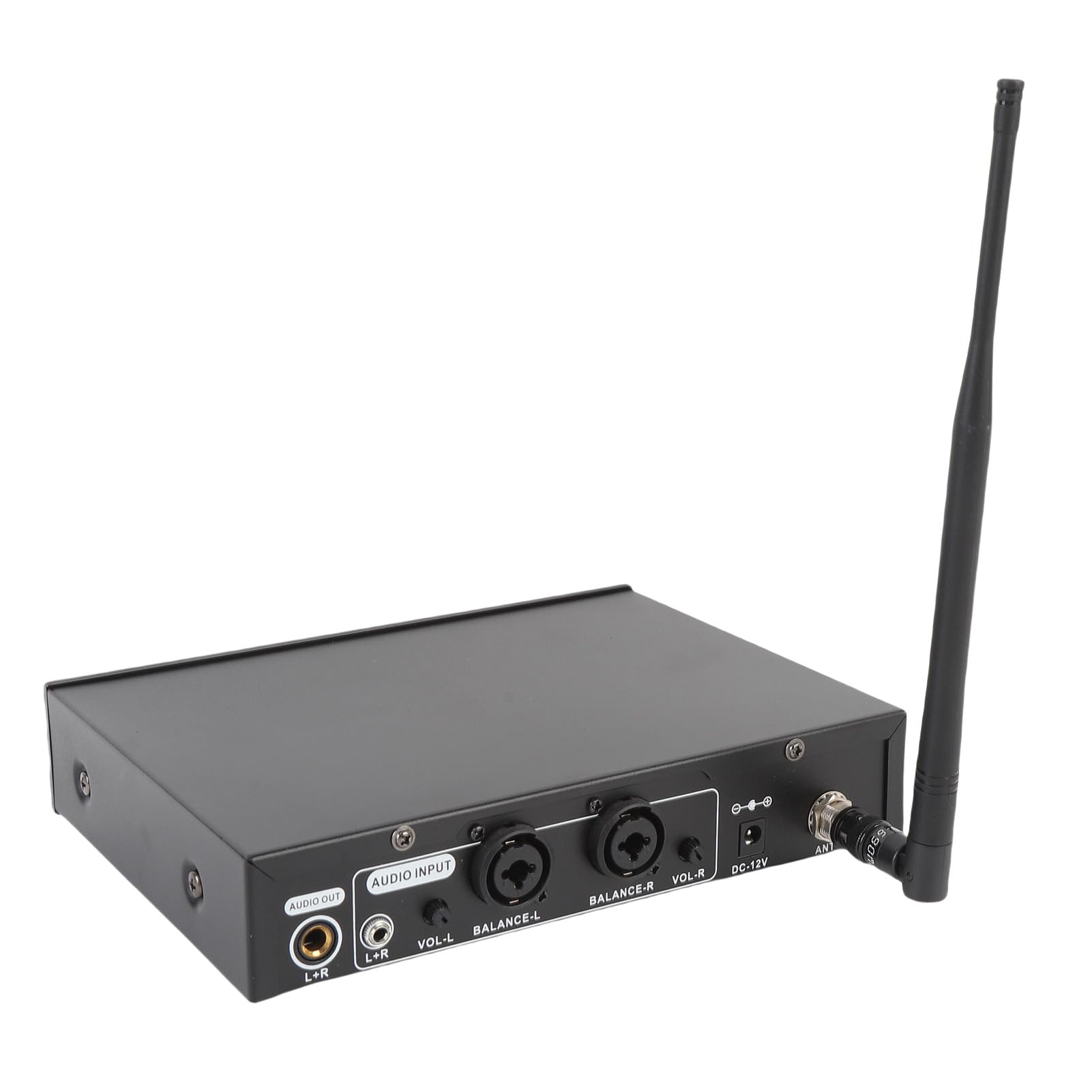 Annadue de Monitorización Intraauditiva Inalámbrica 2 en 1, IEM Inalámbrico con Receptor de Petaca, Amplificador de Señal de bajo Ruido Integrado y Filtro RF, para (Enchufe de la UE)