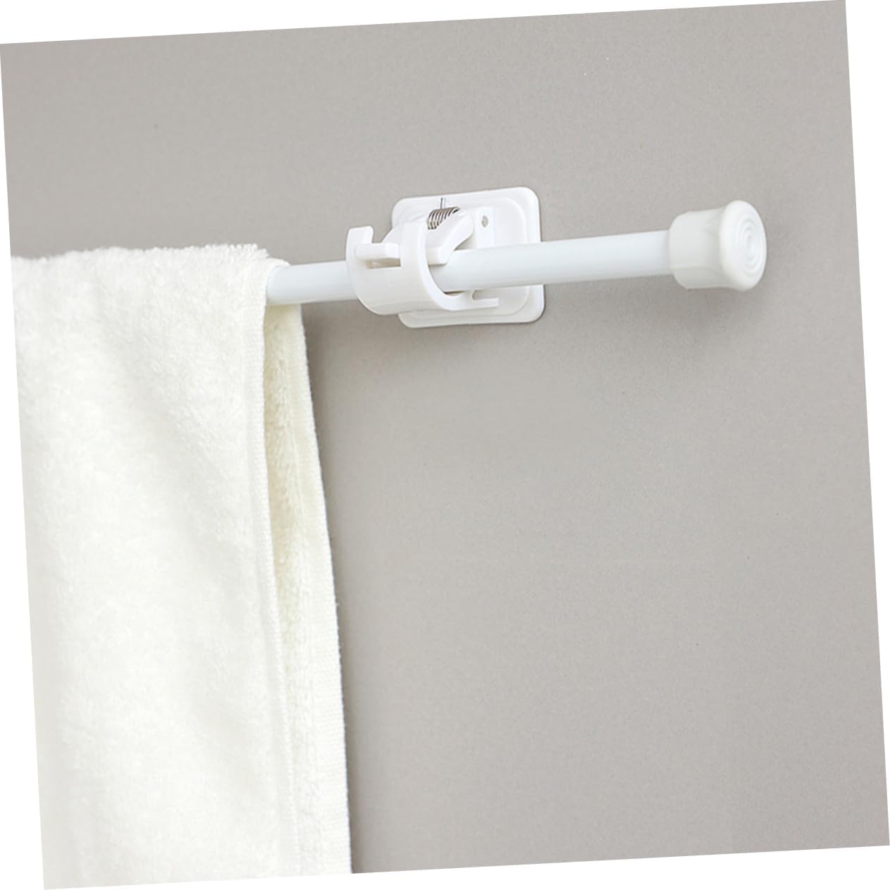 Amosfun 2Pcs Adjustable Telescopic Tension Curtain Rod Multi Use Shower Closet Cupboard Rod Easy Installation Fits for Home Use