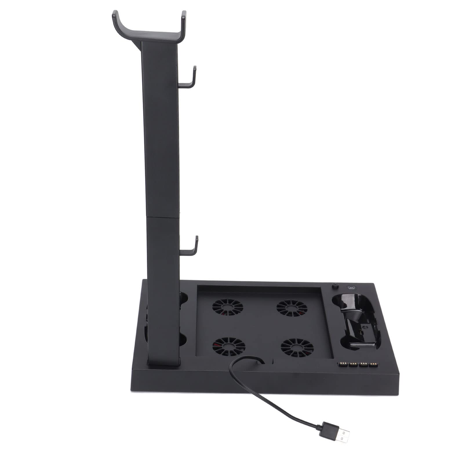 Soporte de Refrigeración Vertical para Consola Series X de Refrigeración Eficiente Base Multifuncional de Carga Dual para Jugadores Negro