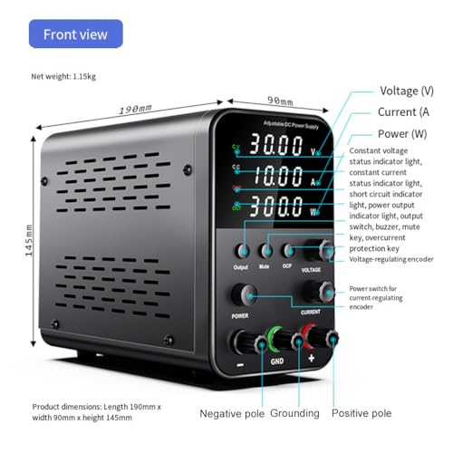 Alimentation CC de comptoir tension courant réglables 120V affichage LED - 7