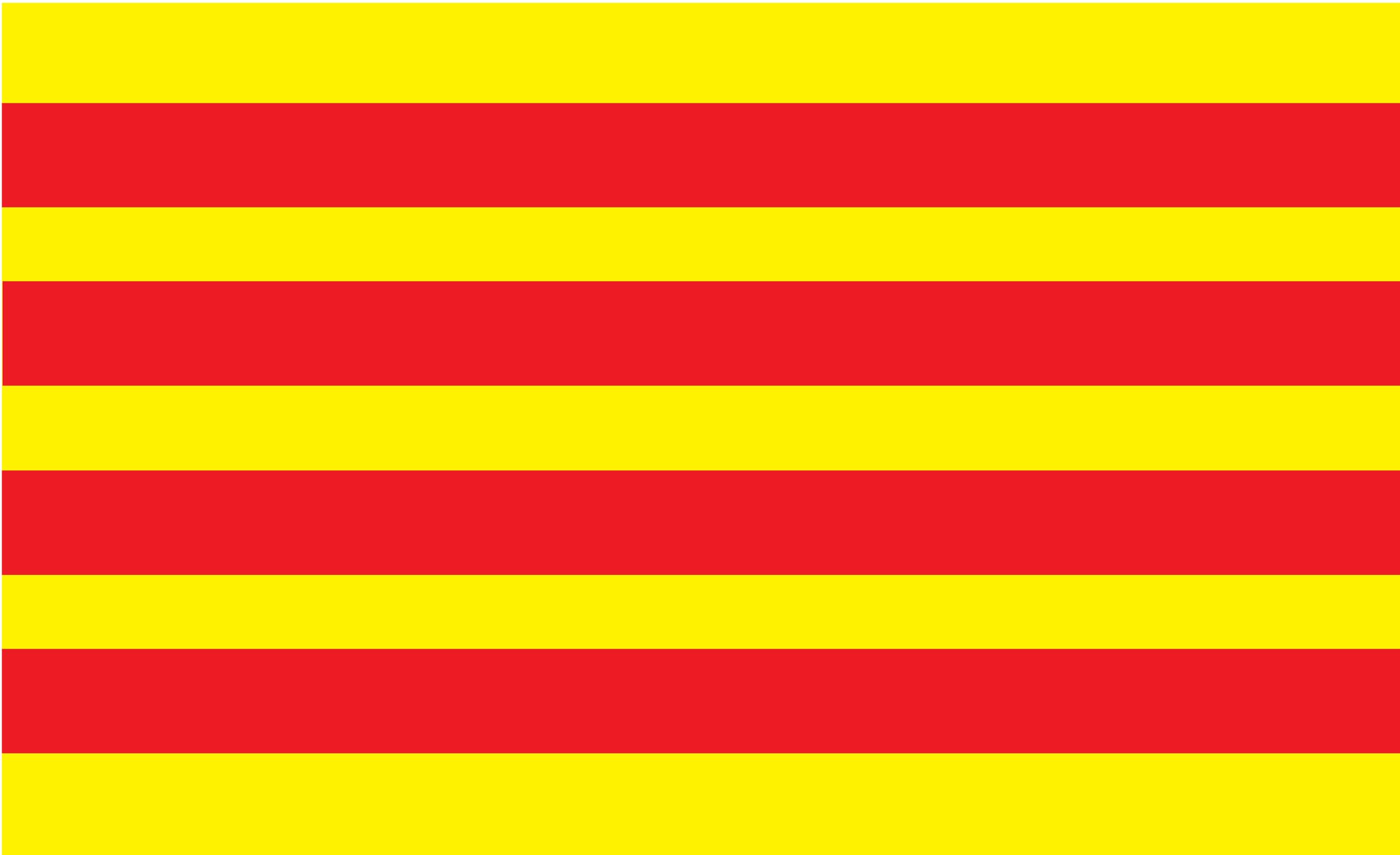 Drapeau de la Catalogne de haute mer avec coutures renforcées