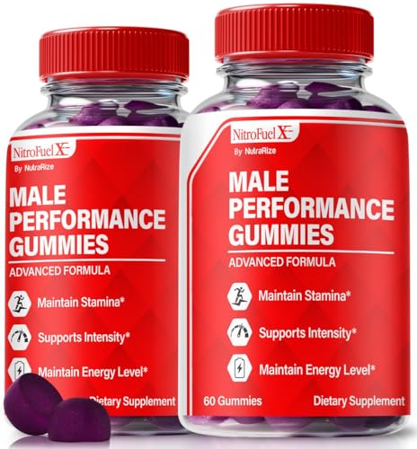 (2 Pack) Nitro Fuel X Gummies - Official NitroFuel X Ultimate for Men, Nitro FuelX ME Formula for Performance and Overall Health, All Natural Male Gummy, NitroFuelX Ultimate Gomitas (120 Gummies)