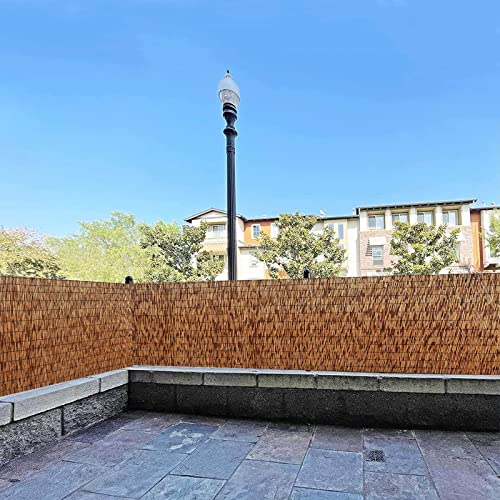 Henpxj Recinzione a Lamella Ecologica Naturale, Recinzione a Lamella cieca per Finestra avvolgibile, Rotolo di Recinzione da Giardino, Recinzione Decorativa, Schermo per la Privacy del Patio