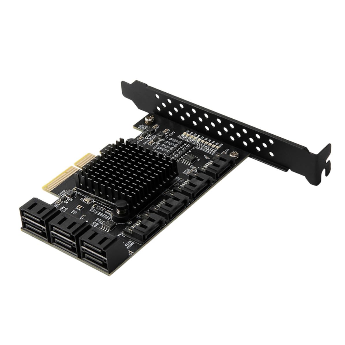 Scheda Wifi per PC Scheda di Rete Pci-e X4 3.0 a 10 Porte Sata3.0, Trasmissione Veloce e Stabile per Computer Desktop e Hard Disk
