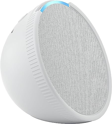 ZahoTse Soporte de silicona para Amazon Echo Pop de escritorio Amazon Echo Pop Soporte, accesorios para altavoces Amazon Echo Pop (1 unidad, blanco), silicona
