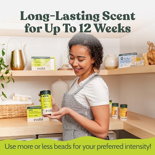 Roobi Sustainable Laundry Scent Booster Beads. Linen Breeze Fragrance Laundry Beads. Up to 20 Washing Cycles. Carbon Neutral, 100% Vegan. - Thumbnail 4