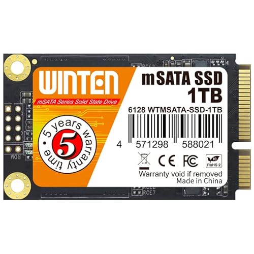 WINTEN  SSD 1TB SATA 3D NAND SATA3 6Gb/s (őǎ 530MB/s ő发 500MB/s) 5Nۏ WTMSATA-SSD-1TB yK㗝Xiz