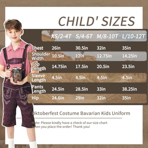 Disfraz Oktoberfest Baviera para niños con sombrero miniatura 4