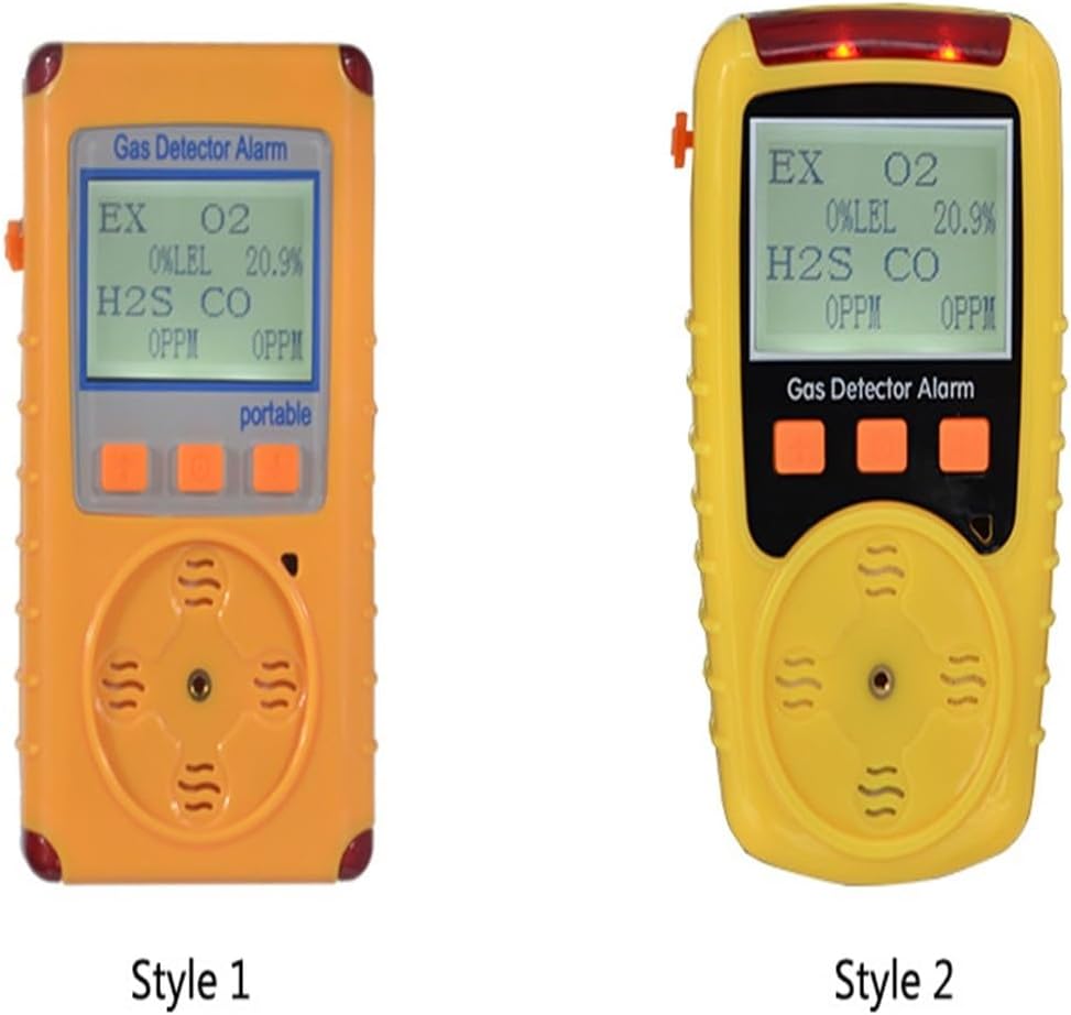 Gas Detector, Handheld Multi Gas Detector Basic 4 Monitor Waterproof, Dust-Proof and Explosion-Proof(0-100% lel)