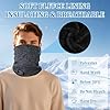CAISIDIONG Winter Neck Gaiter Thermal Fleece-Lined Cold-Weather Scarf Wind-Block Face Cover 4-Way Stretch Lightweight for Men Women Teens Ski Snowboard Hunting Commuting Outdoor Jobs(Navy Blue) #3