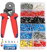 Sainlogic Crimpzangen Aderendhülsen Set, Aderendhülsenzange mit 1200 Stück Aderendhülsen Tool Kit...