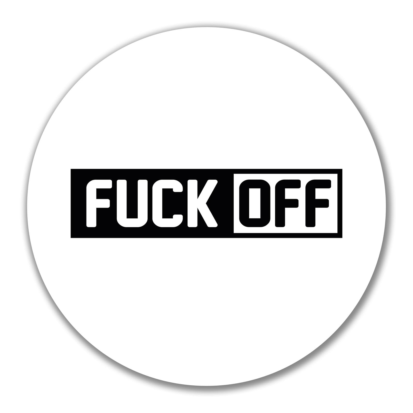 Huuraa Sticker Fuck Off Schriftzug Gift Sticker 10cm Fuck Off Schriftzug Gift idea