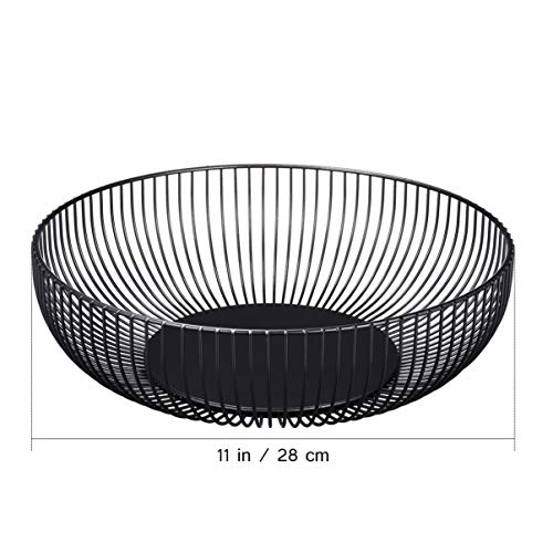 BESPORTBLE Cesta de arame de frutas de ferro arte tigela para lanche e frutas vegetais para decoraçã