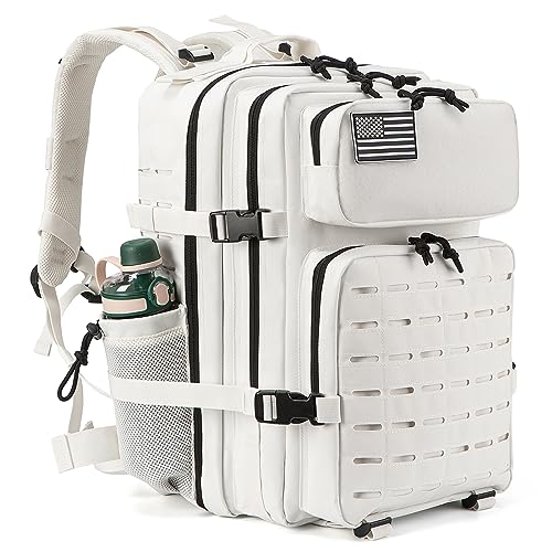 Image of QT&QY 25L /45L Military Tactical Backpack For Men Molle Daypack 3 Day Bug Out Bag Hiking Rucksack With Bottle Holder