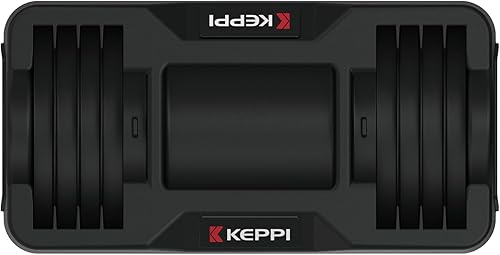 Keppi Mancuerna ajustable de 25 libras con bandeja individual