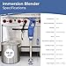 TK Commercial Immersion Blender, 750 Watt/1 HP Variable Speed Motor, 20,000 RPM X-Heavy Duty with Performance Assurance - 18