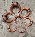 Lobal Domination PAIR of Unique Organic Sawo Wood Buffalo Tapers Plugs with O-Rings - Expanders Gauges Septum Pincer - Body Jewelry (0g (8mm))