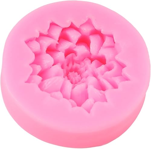 Vista 70 de Molde de silicona de flor de crisantemo, moldes para hornear pasteles de fondant, molde de caramelo de chocolate para decoración de pasteles