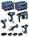 Produktbild BOSCH Kit BK503 (GDS 18V-1000 C + GSR 18V-60 C + GWS 18-125 V-LI + GBH 18V-21 + GDR 18V-160 + 3 batterien 5,0 Ah + Ladegerät + 2 module GCY42 + 4 L-Boxx 136)
