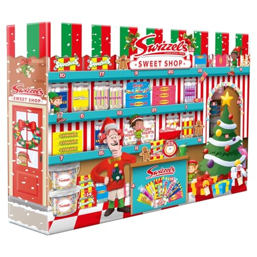 Premier Life Store Swizzels Sweet Shop - Calendario de Adviento de Navidad, 220 g, cuenta regresiva de Navidad