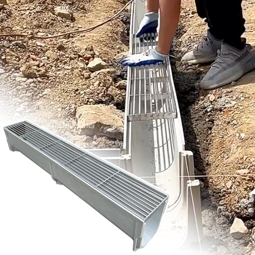 Tranchée de drainage en forme de U pour sauver vos sols en béton