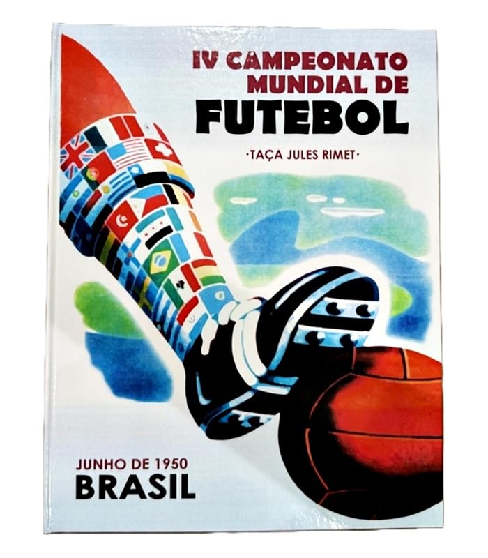 Álbum de Figurinhas da Copa do Mundo de 1950 no Brasil - Linha Premium - Capa Dura - Alolla