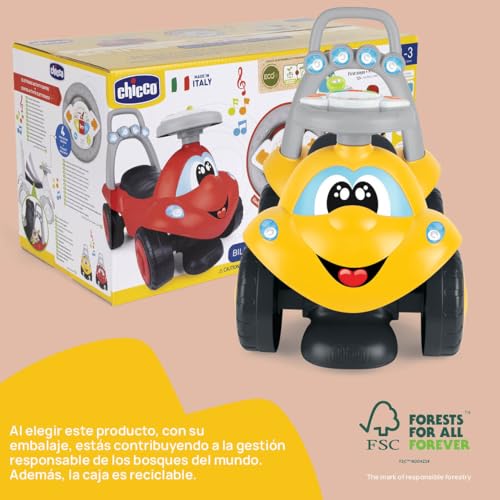 Variante de Chicco correpasillos bebe Billy El Caminón Amarillo 2 en 1
