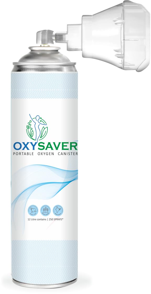 Anilom Oxysaver Oxygen Portable Cylinder 12 Litre | 250 Pumps Instant Recovery from Low Oxygen Levels in Emergency | High Altitude | Exercising | High pollution_Mountain | First Aid | Yoga Companion (B0D8Q88Y2P) Amazon Price History, Amazon Price Tracker
