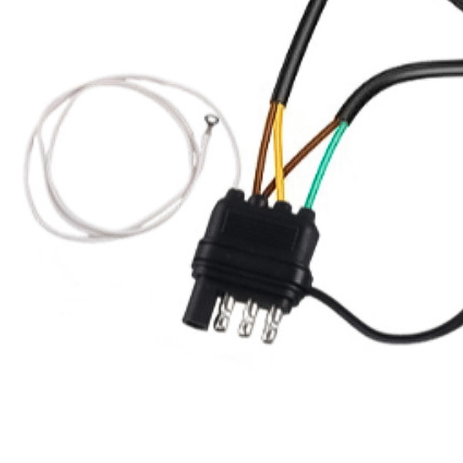 26 pies 4 vías 5 hilos remolque arnés conjunto con conector Y revestimiento de PVC para caballos marinos ATV remolque arnés de cableado