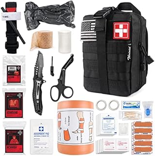 Emergency Survival First Aid Kit with Tourniquet, 6