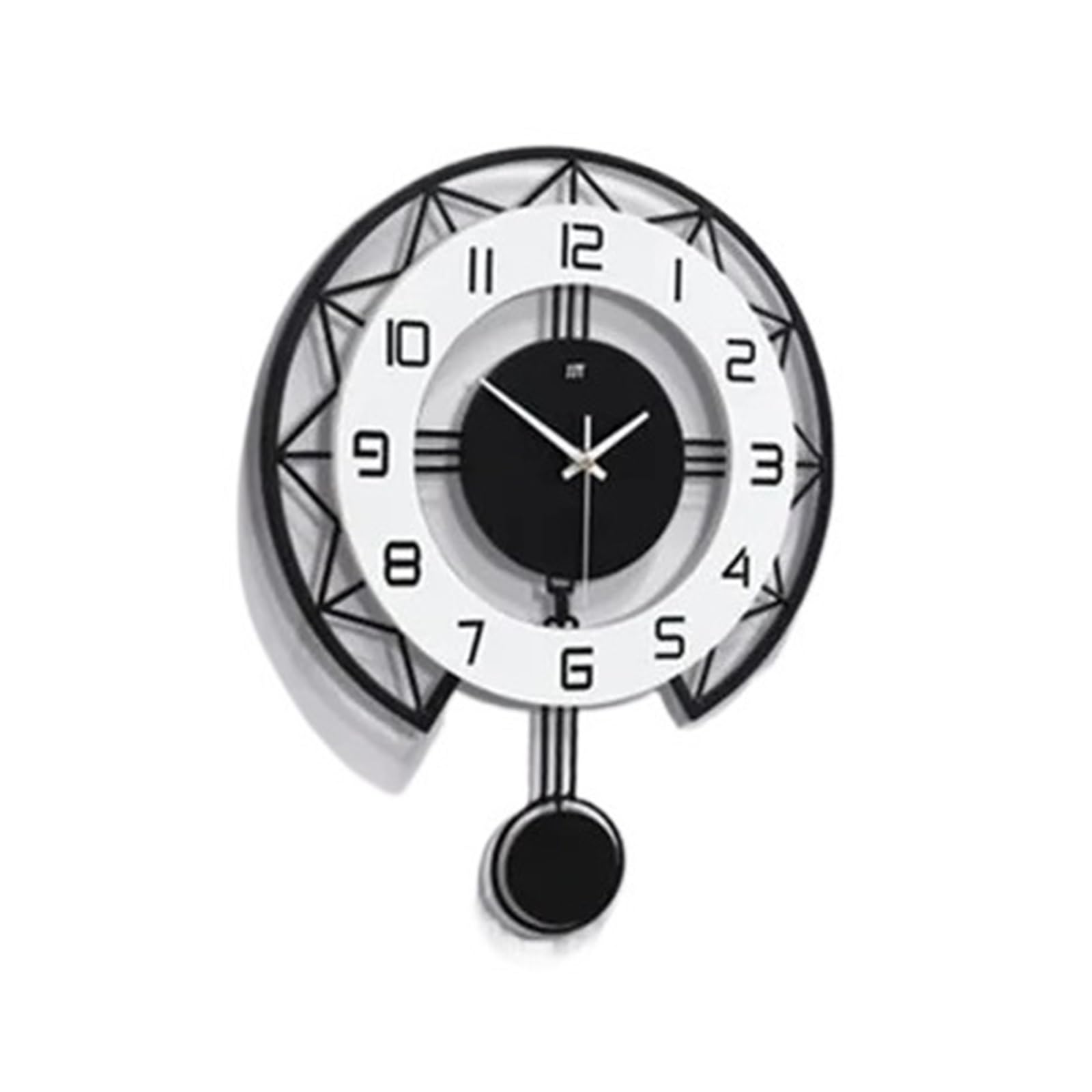Horloge murale en bois silencieuse pour éliminer le bruit du salon