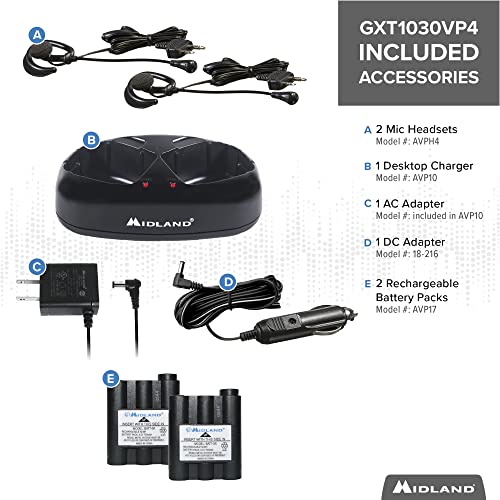 Midland 50 Channel Gmrs Two-Way Radio - Long Range Walkie Talkie With 142 Privacy Codes, Sos Siren, And Noaa Weather Alerts And Weather Scan (Black/Yellow, Pair Pack) #TOP1