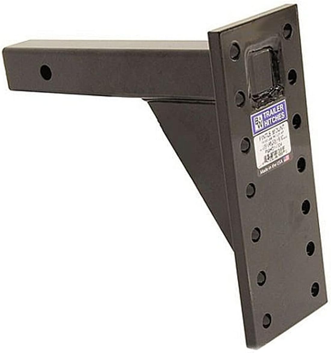 B&W Trailer Hitches 16K Pintle Mount, 2” x 13" Shank, 14-Hole 6-Position - PMHD14004