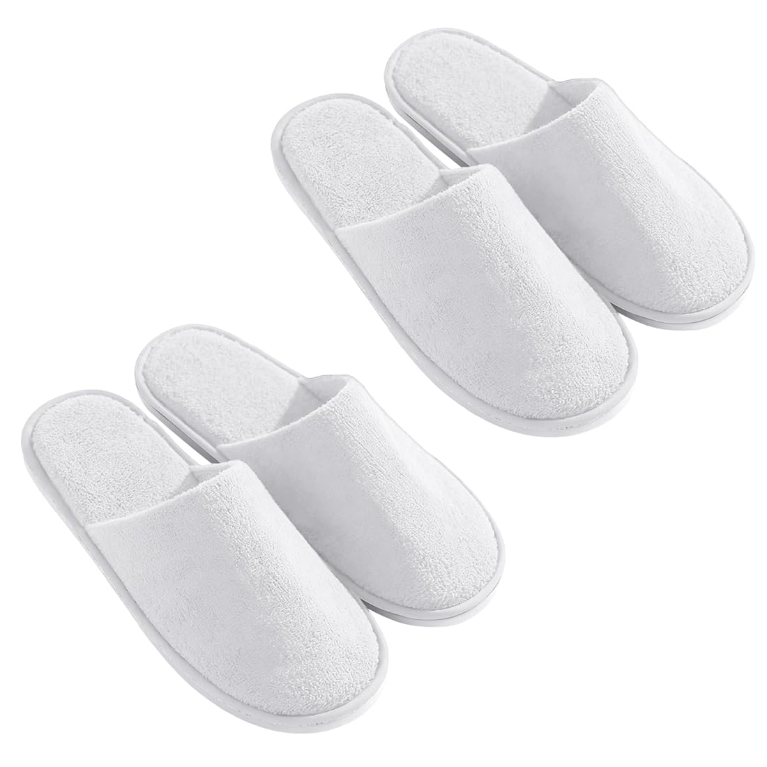 2 Paia Pantofole Monouso per Hotel Comode e Traspiranti per Ospiti SPA Famiglie Unisex (rinforzate)
