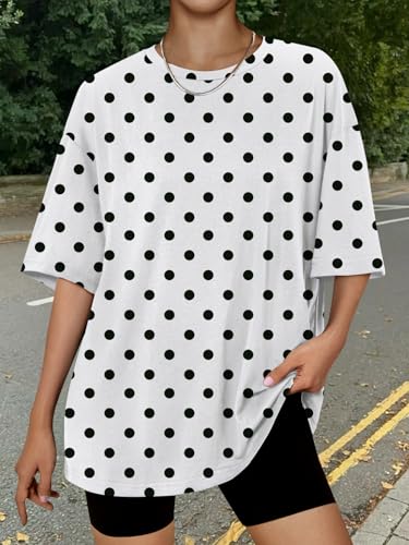 Image of Trendy Queen Womens Oversized T-Shirts Short Sleeves Workout Tops | Casual Summer Gym Tees Plus Size Fashion Clothes 2026