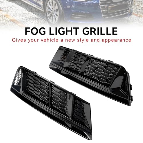 Bandes de calandre chromées protectrices antibrouillard AUDI A4 B9 2016-2018