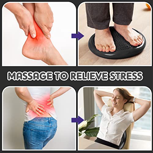Image of Jerify 4 Pcs Wiggle Seat Flexible Inflated Wobble Cushion Stability Balance Pad Balance Disc Sensory Seat for Men Women Fitness Physical Exercise Improving Posture Home Office