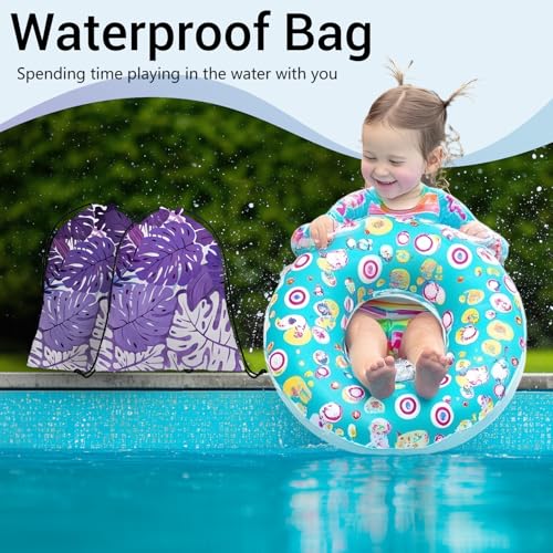 Image of Tropical Plant Drawstring Gym Bag Purple Adjustable Gymnastics String Bag for Gymnasts Grip