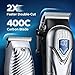 Chicclly Hair Clippers for Men&Women Professional, Low Noise Cordless Hair Cutting Kit with 10 Color Combs, LED Display, Men Gifts, 5H Beard Trimmer Barber Hair Clippers Set with Scissors,Cape (Kit)
